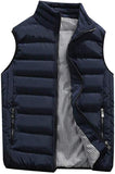 Chaleco Acolchado Ligero de Invierno Parka Hombre Chaqueta sin Mangas, Hombre Invierno Calor Chalecos Sin Mangas De Plumas Chaquetas Acolchado Chaqueta De Pluma Hombres Abrigo Deportiva Outwear