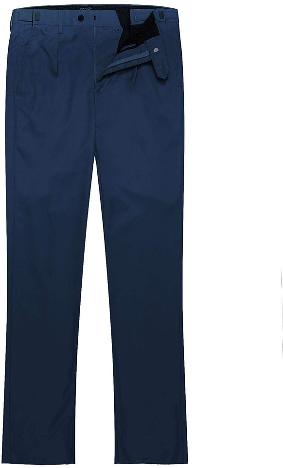 COOFANDY - Pantalones de Vestir para Hombre, Corte Recto, Parte Delantera Plana, con Banda Ajustable