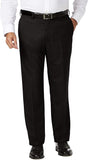 J.M. Haggar - Pantalones de Cintura Ampliable para Hombre, Talla Grande y Alta, Corte clásico, Parte Delantera Plana