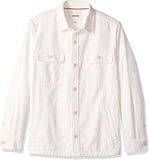 Goodthreads Chamarra de Sarga Rota Militar Camisa de Botones para Hombre