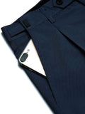 COOFANDY - Pantalones de Vestir para Hombre, Corte Recto, Parte Delantera Plana, con Banda Ajustable