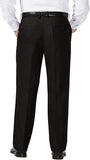 J.M. Haggar - Pantalones de Cintura Ampliable para Hombre, Talla Grande y Alta, Corte clásico, Parte Delantera Plana