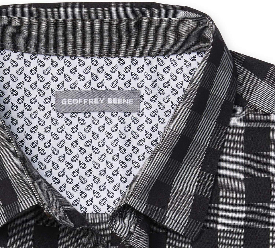 Geoffrey Beene Camisa de Manga Larga con Botones para Hombre