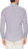 Buttoned Down estándar de Hombre Slim Fit Spread-Collar Lino Playera de Deporte