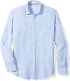 Amazon Essentials Camisa de Lino de Manga Larga para Hombre